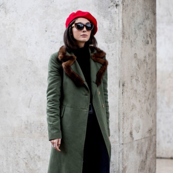 EUC red wool blend beret - Picture 8 of 10
